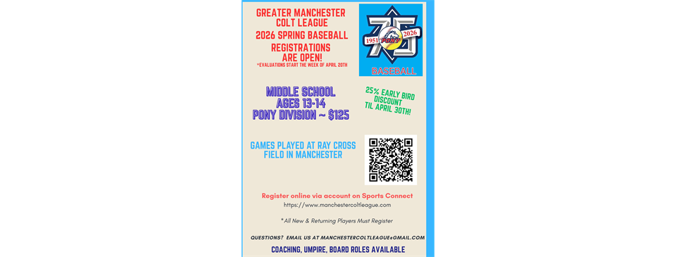 2026 Spring Registration info
